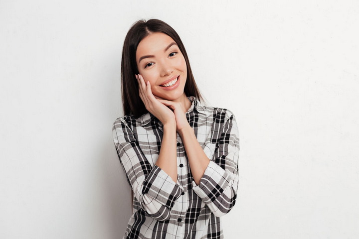 asian beautiful smiling lady